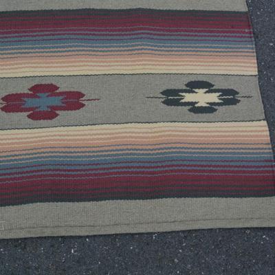 Vintage Southwestern 100% Wool Hand Woven El Paso Saddleblanket Co. Mexico 61”x28.5”