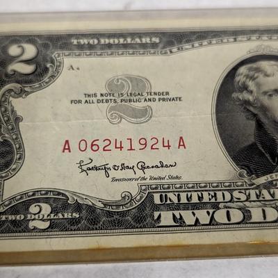 1963 Two Dollar Bill Red Seal Note