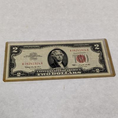 1963 Two Dollar Bill Red Seal Note