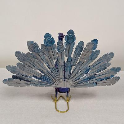 Peacock Garden Decor Metallic