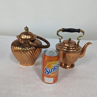 Copper Teapots 1 Is Etched