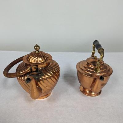 Copper Teapots 1 Is Etched
