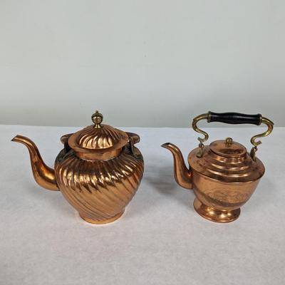 Copper Teapots 1 Is Etched
