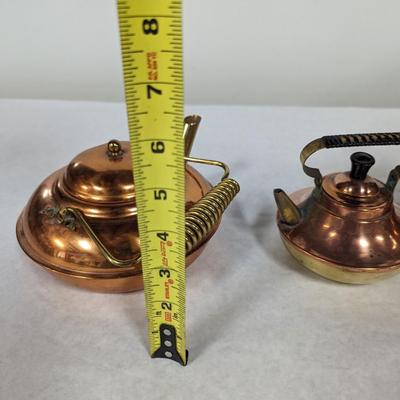 Copper Teapots 1 Made In Holland