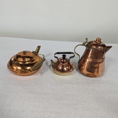 Copper Teapots 1 Made In Holland