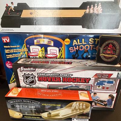 LOT 2: Table Top Bowling, All Star Shoot Out, Hover Hockey And More