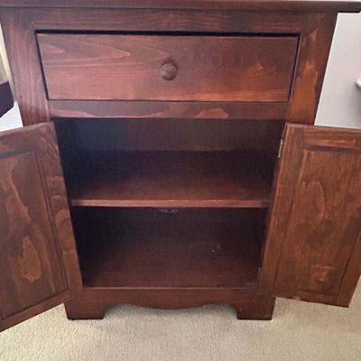LOT 9: Wood Hutch Cabinet
