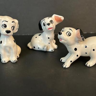 LOT 10: Vintage Disney 101 Dalmatians Porcelain Figurines Made in Japan