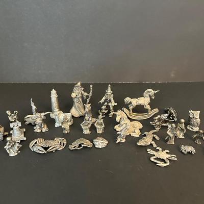 LOT 18: Miniature Pewter Collection
