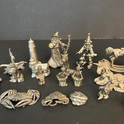 LOT 18: Miniature Pewter Collection