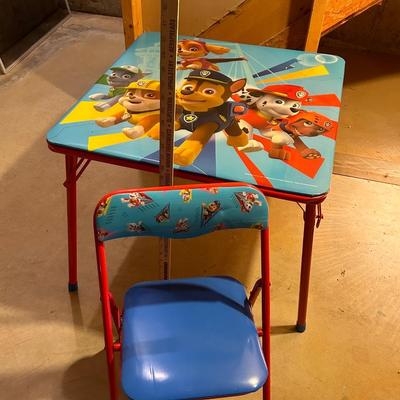 LOT 21: Paws Patrol Child Size Folding Table & Chairs