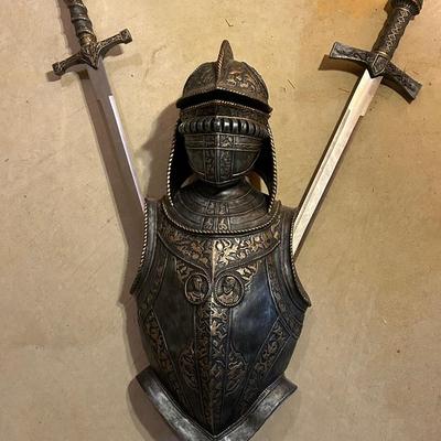 LOT 25: Armor Bust & Swords