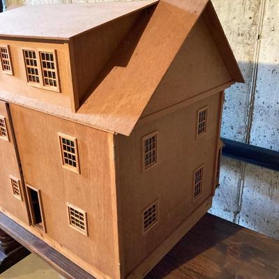 LOT 69: Handcrafted Wooden Doll House