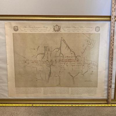 LOT 77: Vintage Framed Historical Mr Softee Declaration of Independence, Maps, Documents, Congrefs of the United Stages and More
