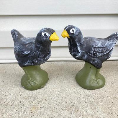 LOT 81: Cement Hen and Baby Chicks