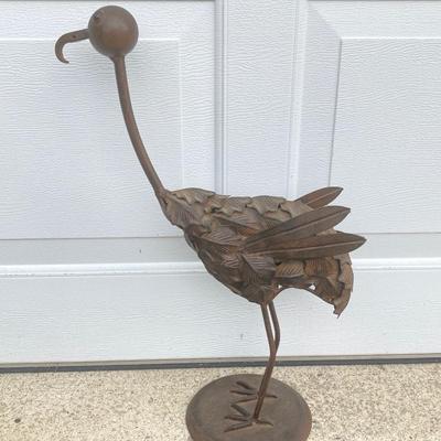 LOT 88: Wrought Iron Decorative Collection - Birds and Wreath Holder