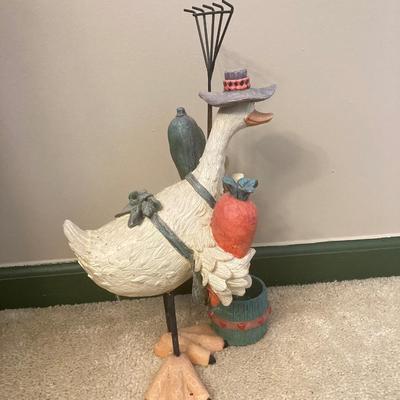 LOT 90: Farmhouse Decorative Collection - Wall Hanging, Toy Truck, Farm Duck and More