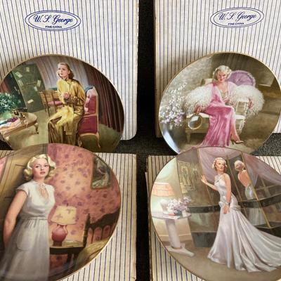 LOT 94: Decorative Collectible Plates - Marilyn Monroe, King and I, Little Women and Movie Actresses
