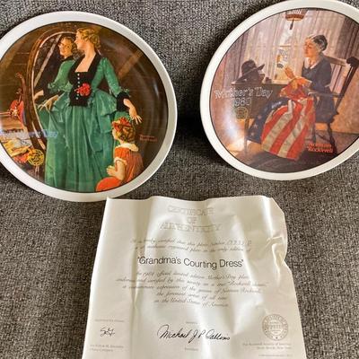 LOT 96: Norman Rockwell Collectible Plate Collection