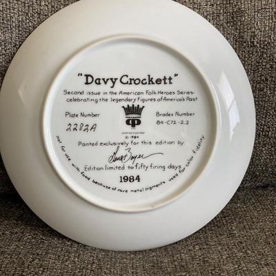 LOT 97: Vintage Collectible Plates - The Blue Boy, Master Simpson, The Red Boy, Davy Crockett, Budweiser Clydesdales and More