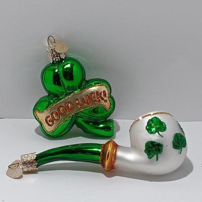 LOT 113: Eight Old World Christmas St. Patrick's Day / Irish-Themed Ornaments