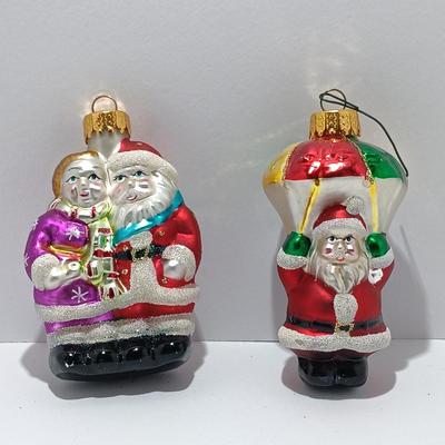 LOT 116: Wild West Cowboy Santa w/ Old World Christmas Ornaments & More