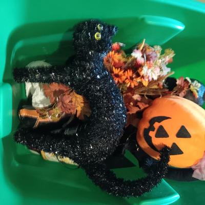 LOT 127: An Assortment of Halloween Themed Decor and Ornaments
