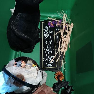 LOT 127: An Assortment of Halloween Themed Decor and Ornaments