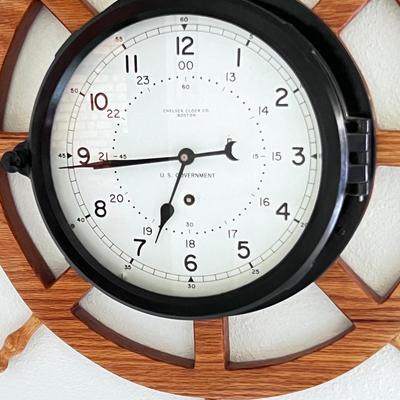 U.S. Government - Chelsea Engine Room Ship Clock - Model 12 EGI Movement