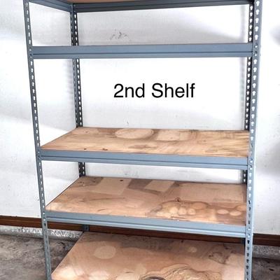Set of 2 Metal Utility Shelves