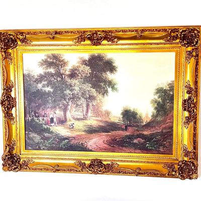 Gorgeous Guilded Frame with Vintage Print