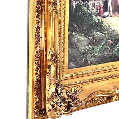Gorgeous Guilded Frame with Vintage Print