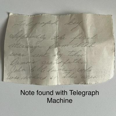 Vintage/Antique! Telegraph Tap Machine