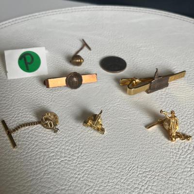 Assorted LDS Gold-Tone Cuff Links - Tie Clips