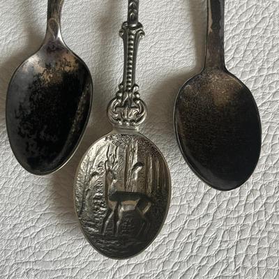 Assorted 3-Piece Silver Spoons