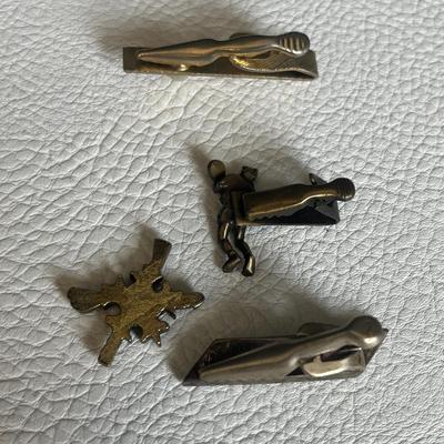 Assorted Tie Clips and Pin