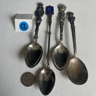 4-Piece Set of Collectors Spoons 