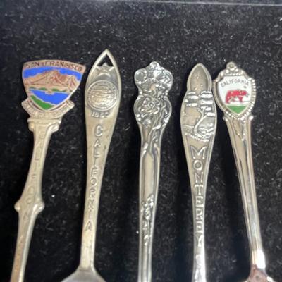 California Collectors 5 Piece Spoon Set ( at least 3 are STERLING!)