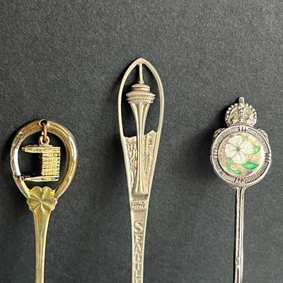 3-Piece Provo, Seattle and Victoria, British Columbia Collectors' Spoon Set (1) is Sterling silver!