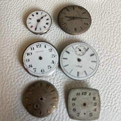 Various Watch Faces and Backs and Watch Parts