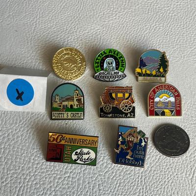 Set of 8 Various Destination Pins