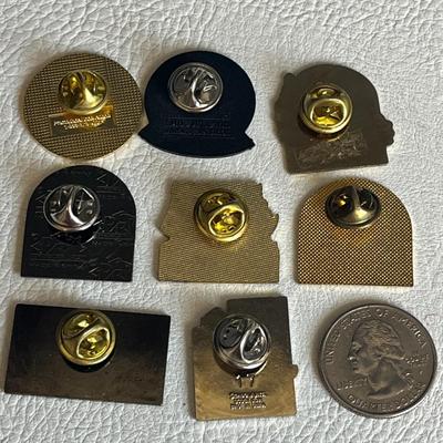 Set of 8 Various Destination Pins