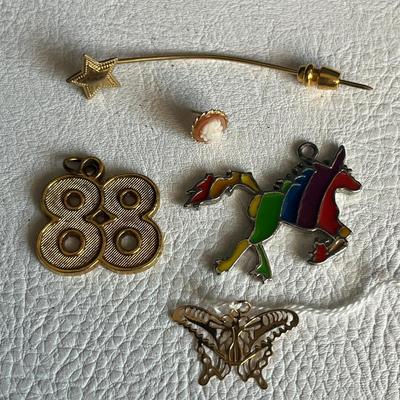 Various Colorful Pins and Charms!