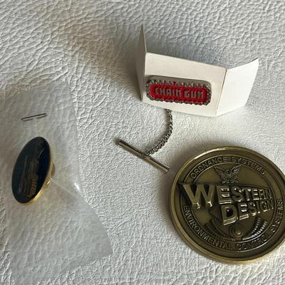 Various Military Pins, Broach and Tie Pin Tacks