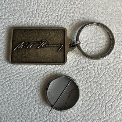 Set of Political Pin and Keychain, Hardrock Pin, Due Date Pin and No Whining pin