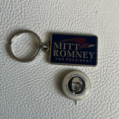 Set of Political Pin and Keychain, Hardrock Pin, Due Date Pin and No Whining pin