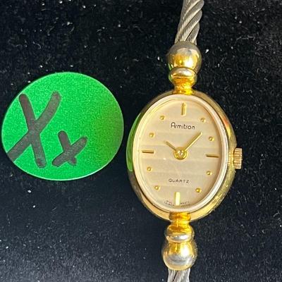 Beautiful Two-Tone Gold and Silver Arbitron Quartz Wrist Watch