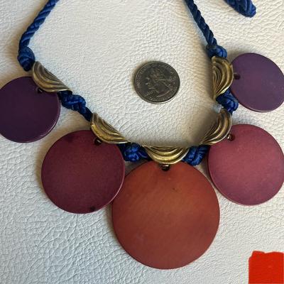 Colorful Statement Necklace and Cuff Bracelet Set