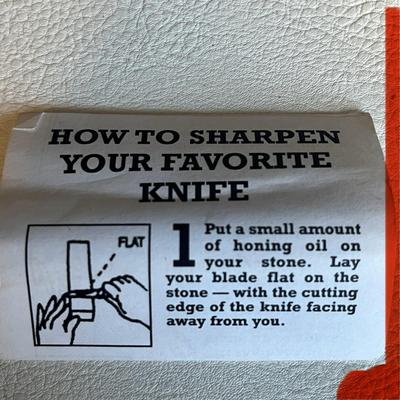 Ruko Knife Sharpening Stone with Leather Case and Instructions