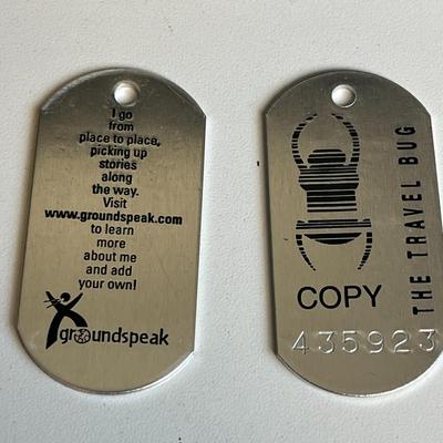 Geocaching 'Travel Bug' Dog Tags by Groundspeak